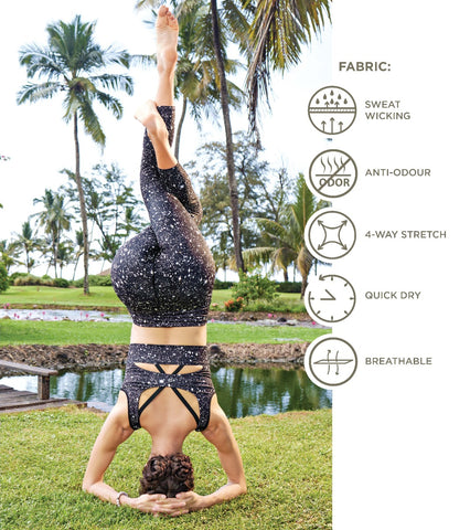 Hugged Leggings | High Waisted 7/8 Dry Fit Printed Leggings