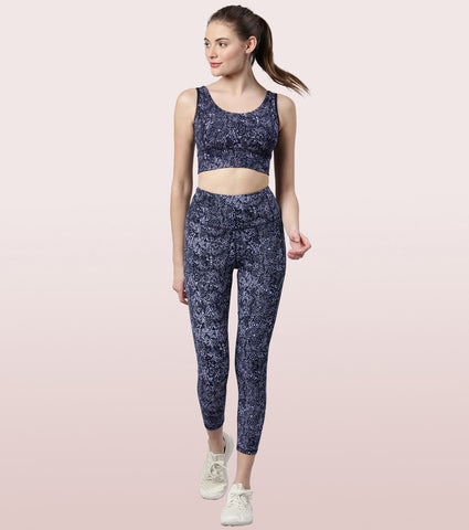 Hugged Leggings | High Waisted 7/8 Dry Fit Printed Leggings