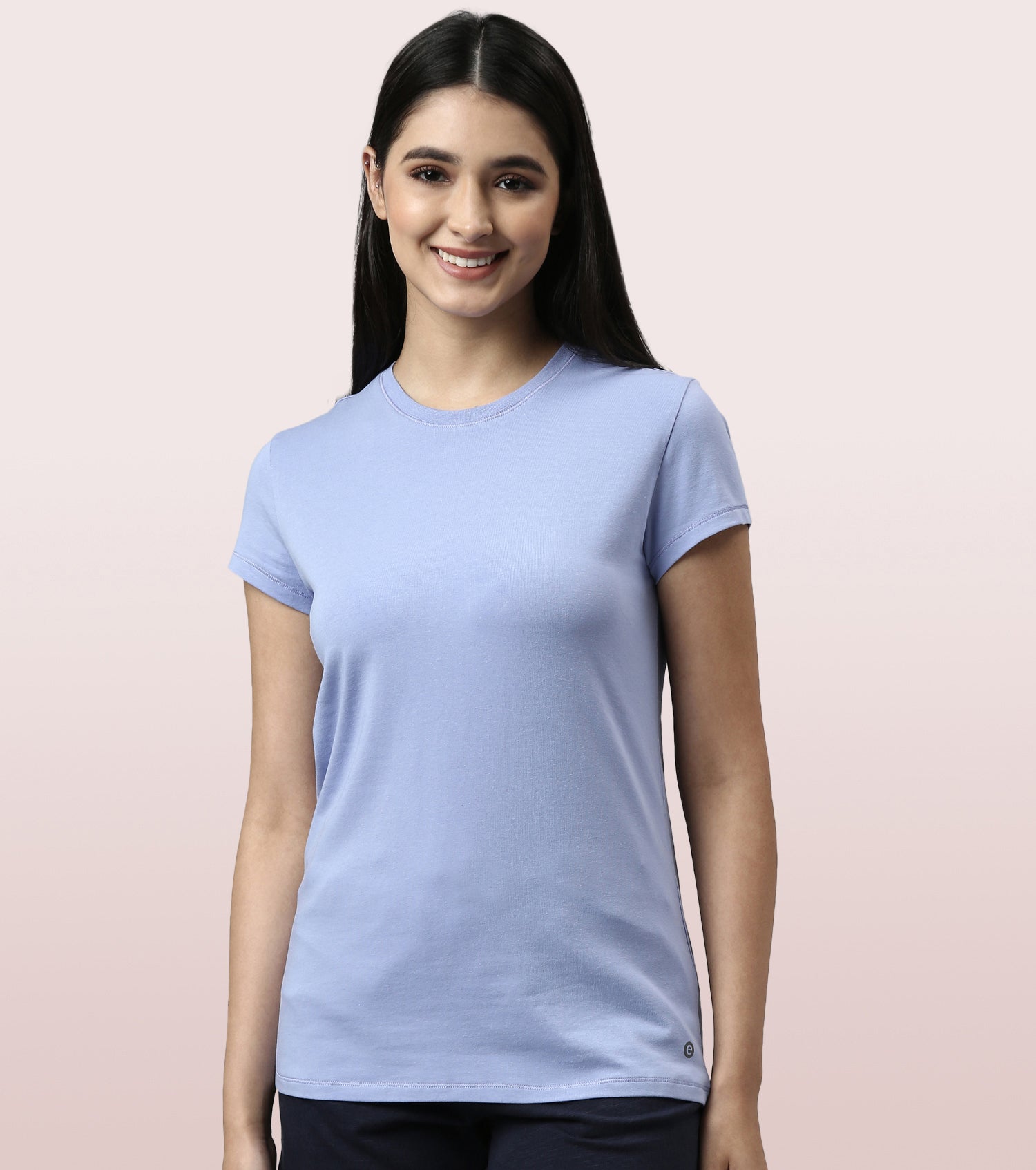 Basic Crew Tee – Solid | Short Sleeve Crew Neck Stretch Cotton Tee