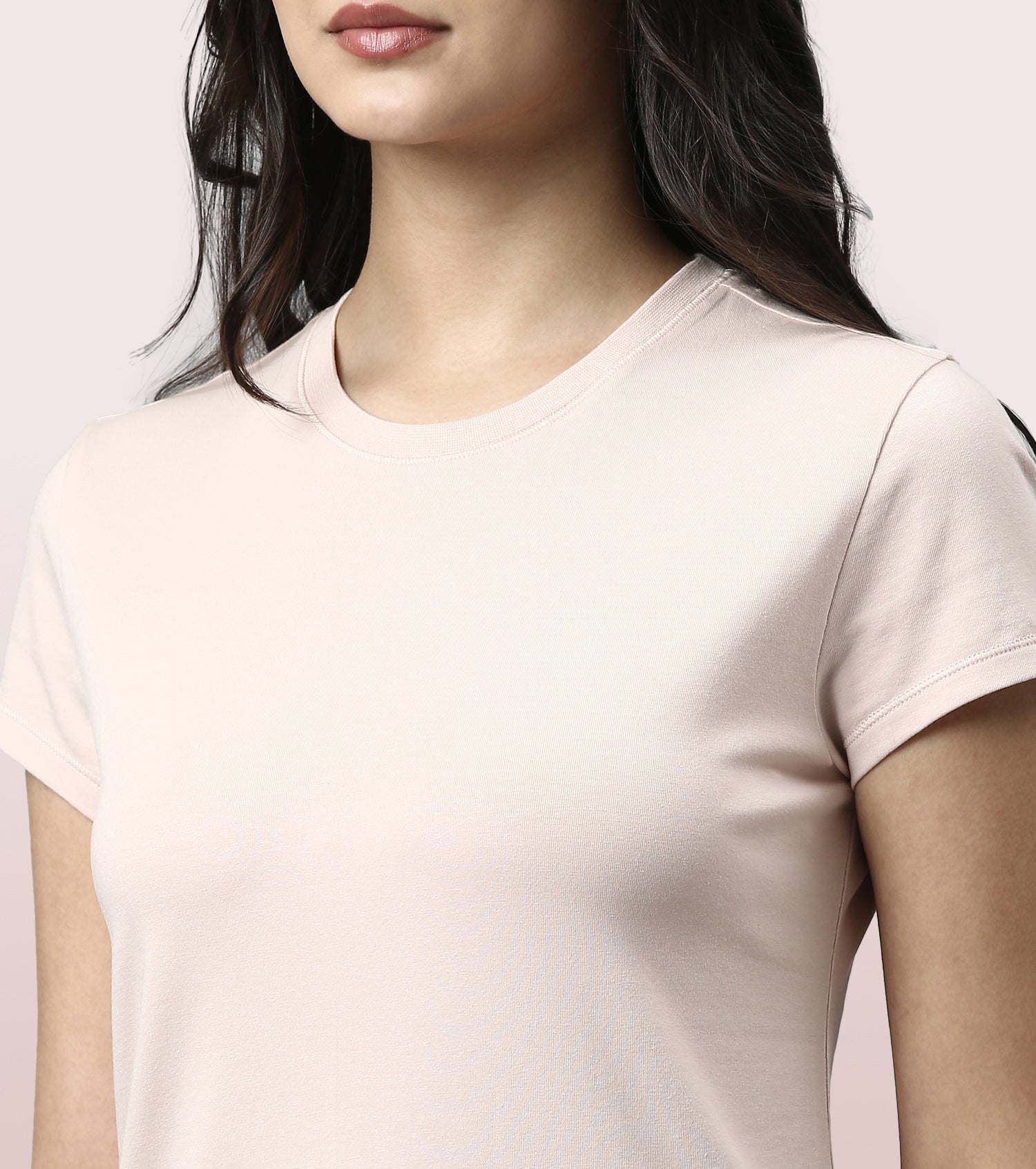 Basic Crew Tee – Solid | Short Sleeve Crew Neck Stretch Cotton Tee