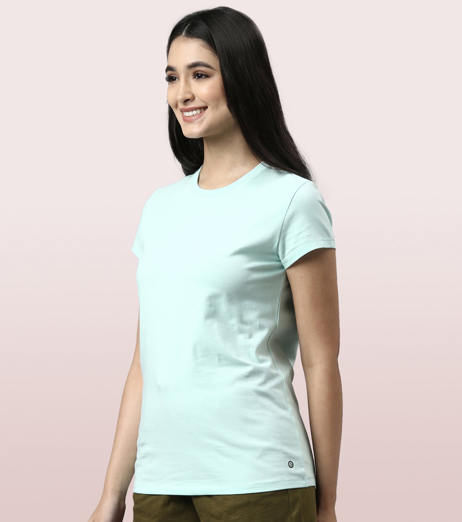 Basic Crew Tee – Solid | Short Sleeve Crew Neck Stretch Cotton Tee