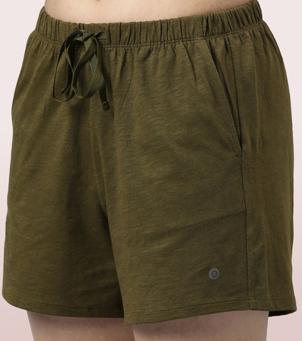 Basic Shorts | Mid-Thigh Length Jersey Shorts With Pockets