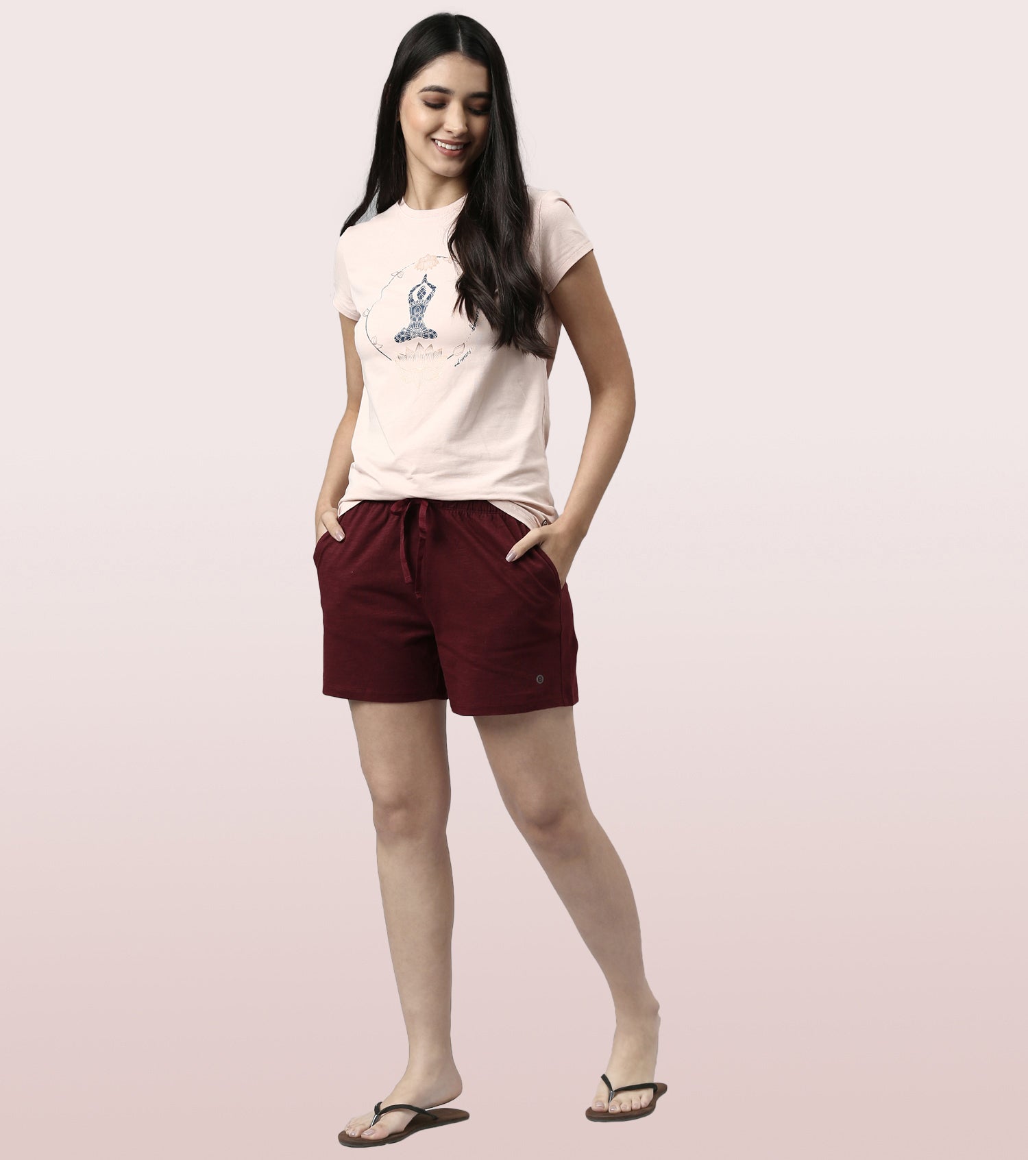 Basic Shorts | Mid-Thigh Length Jersey Shorts With Pockets
