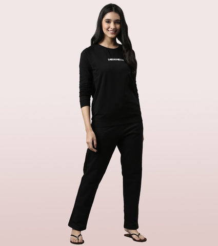 Basic Sweat | Long Sleeve Basic Pop Over Sweatshirt With Mindful Graphic