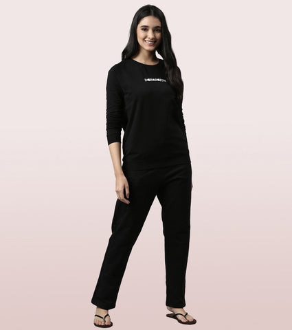 Basic Sweat | Long Sleeve Basic Pop Over Sweatshirt With Mindful Graphic