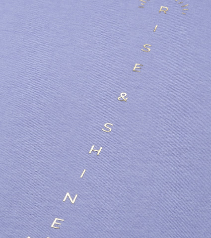 Tunic Tee – Solid | Long Sleeve Tunic Tee With Side Slit & Mindful Graphic