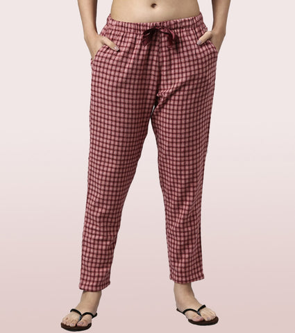 Lazy Pant Set | Cotton Flannel Woven Shirt And Pant Set