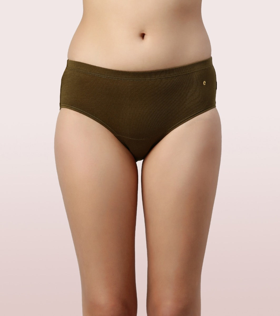 The Stretch Cotton Hipster Panty | Antimicrobial And Stain Release Finish | Cotton Spandex -Pack Of 6 -Colors And Print May Vary