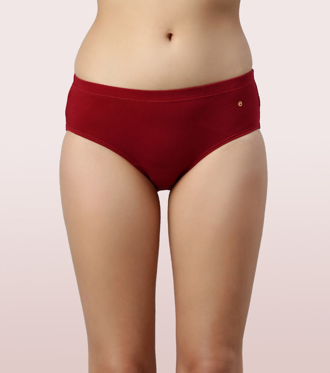 The Stretch Cotton Hipster Panty | Antimicrobial And Stain Release Finish | Cotton Spandex -Pack Of 6 -Colors And Print May Vary