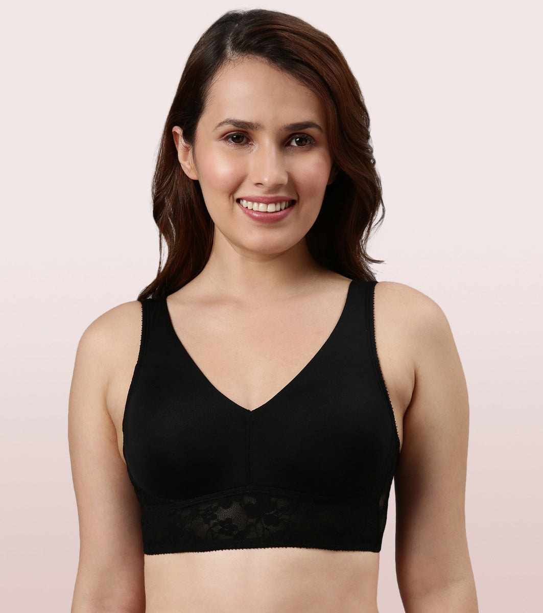 Buy Enamor F041 Non-Padded, Wired & Ultra-High Coverage High Neck