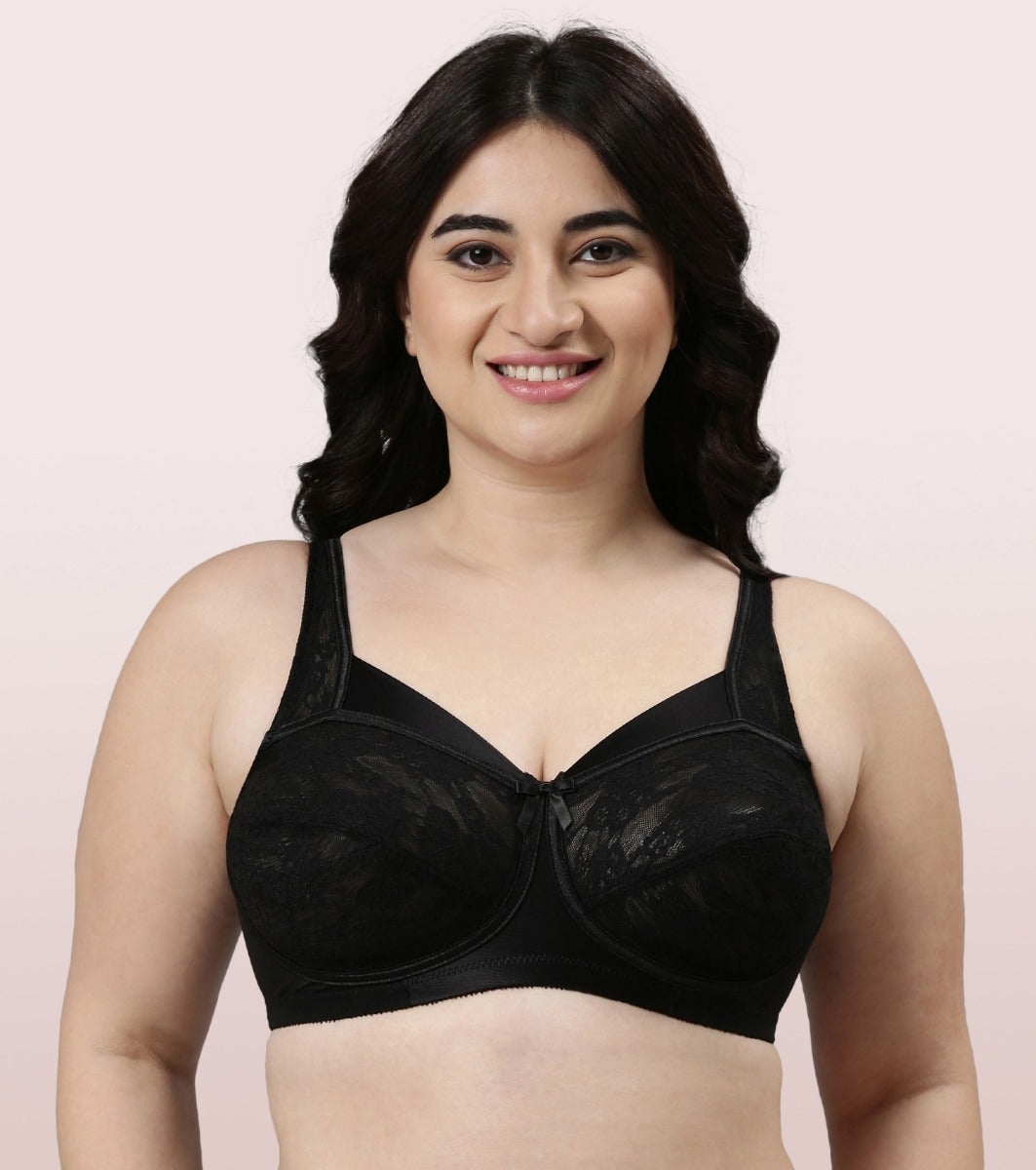 Enamor F087 Full Support Bra - High Coverage Non-Padded Wired - Sand 34DD  in Surat at best price by Natural Beauty - Justdial