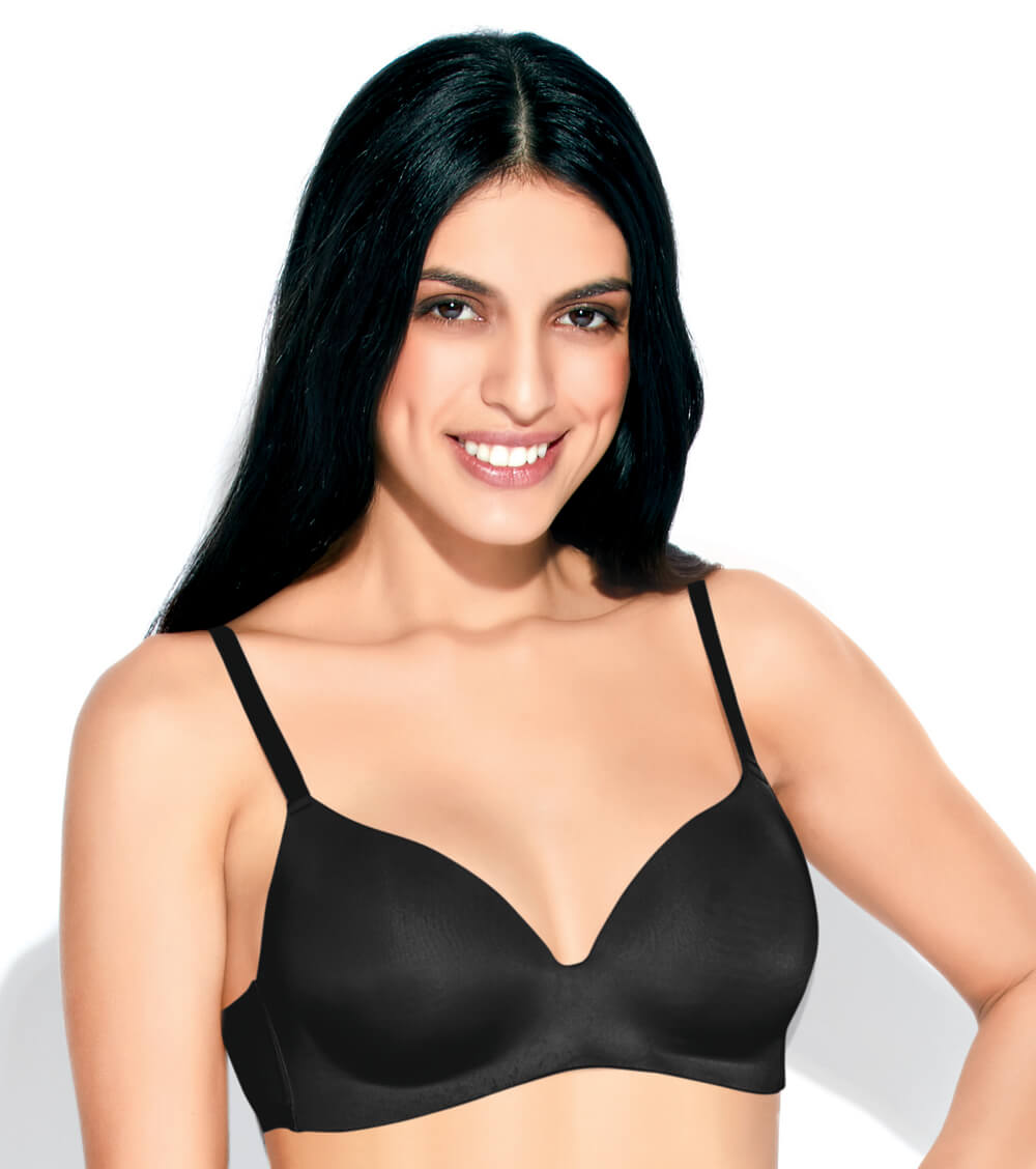 Enamor F084 T-Shirt Medium Coverage Bra - Padded • Wirefree - -fron