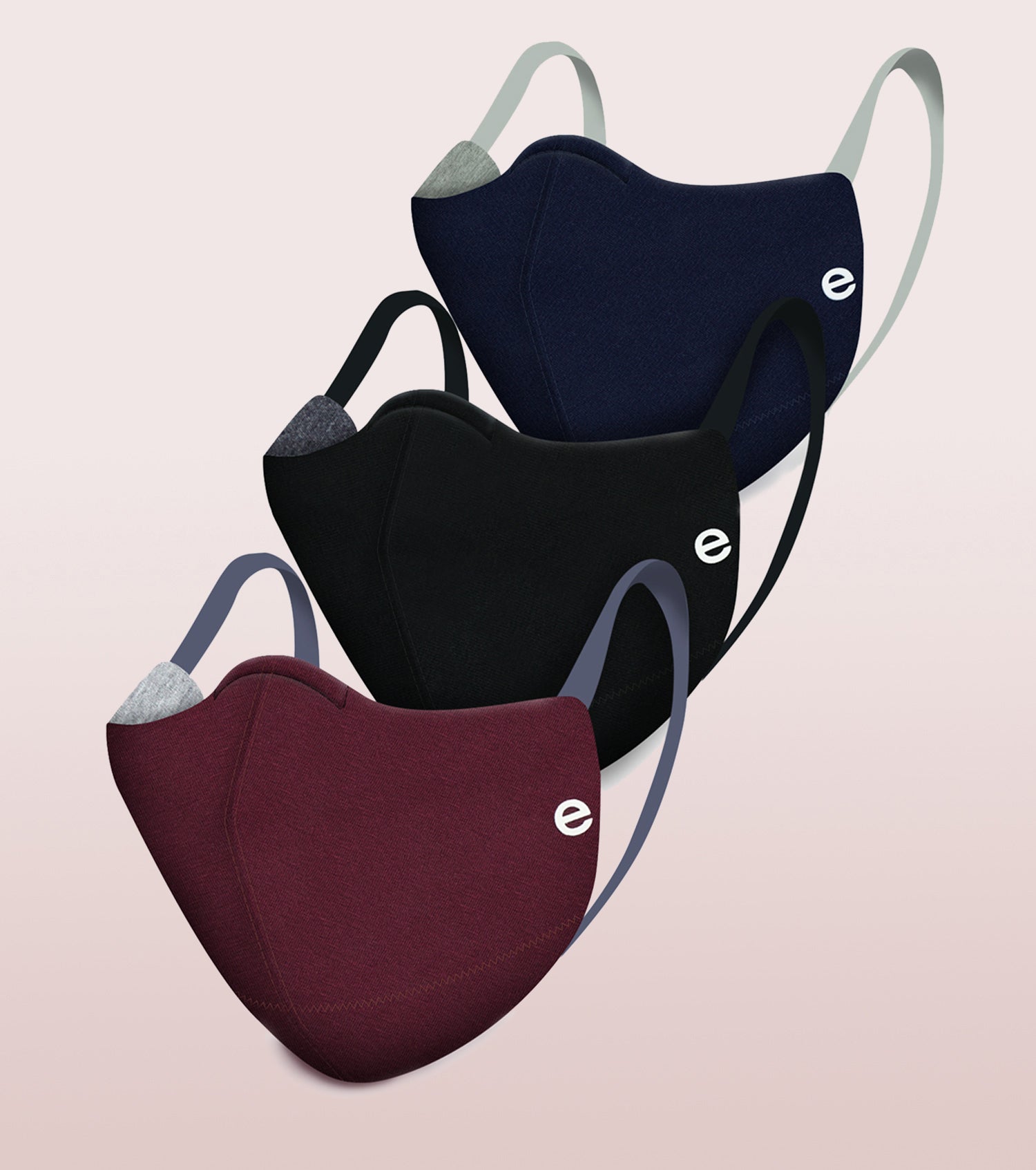 REVERSIBLE MASK : 4-Layer Safety Mask With Cotton | >95% Protection | Adult Mask - Pack of 3