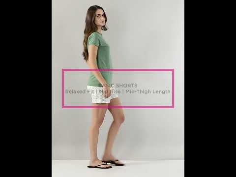 Enamor ESSENTIALS E062 Basic Shorts | Mid-Thigh Length Jersey Shorts With Pockets