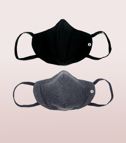REVERSIBLE MASK : 4-Layer Safety Mask With Cotton | >95% Protection | Adult Mask - Pack of 3