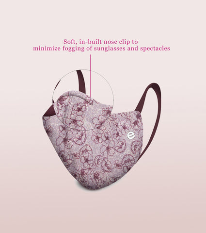 REVERSIBLE MASK : 4-Layer Safety Mask With Cotton | >95% Protection | Adult Mask - Pack of 3