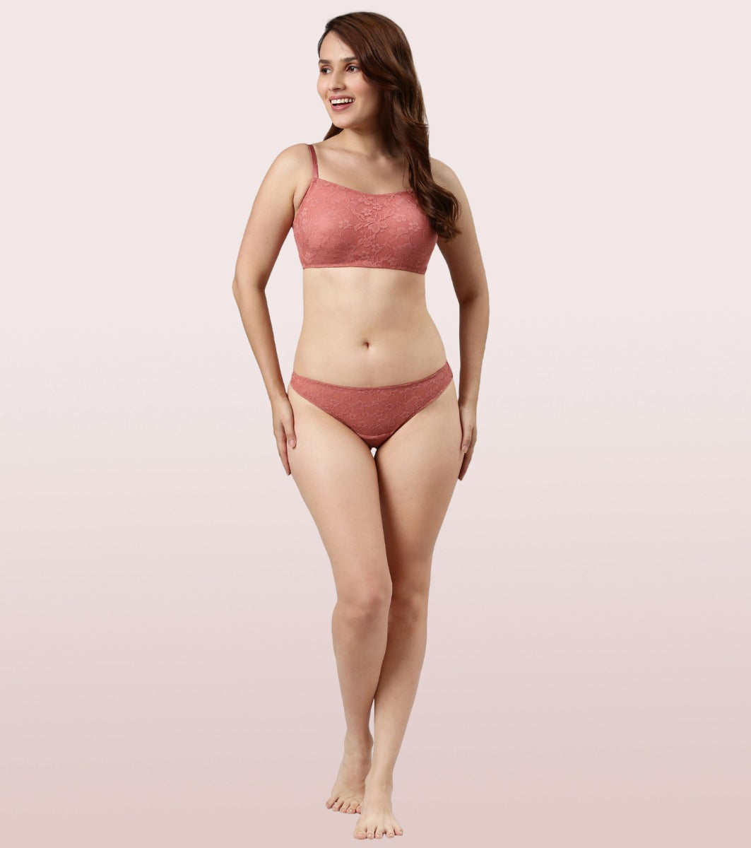 No-Visible Panty Line Thong Low Waist Co-Ordinate Panty