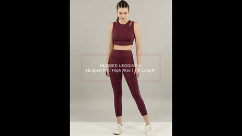 Hugged Legging | Dry Fit Stripe Graphic Print Leggings